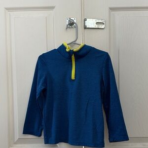 Kids Blue and Yellow Long Sleeve Active Shirt